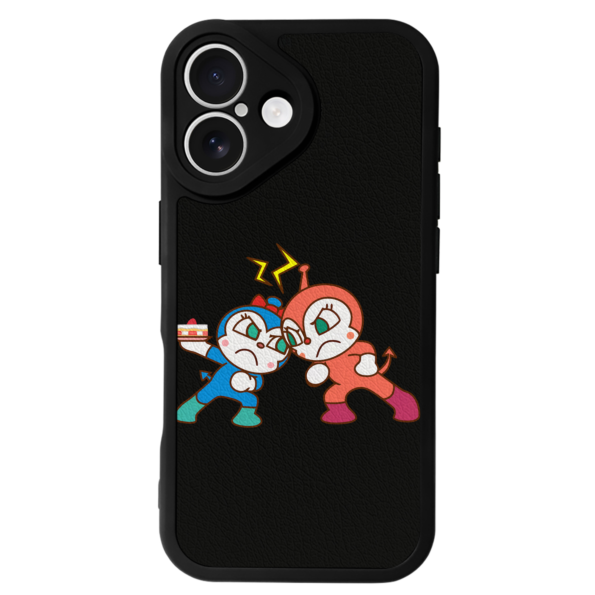 （画像用） アンパンマン Anpanman 【iPhone 16シリーズ対応】シリコンスマホケース（レザー調） 材質：シリコン